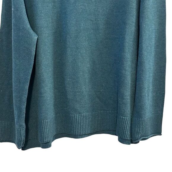 Ella Moss Women's XL Green Blue Crewneck Pullover Sweater Long Sleeve Casual - Picture 2 of 10